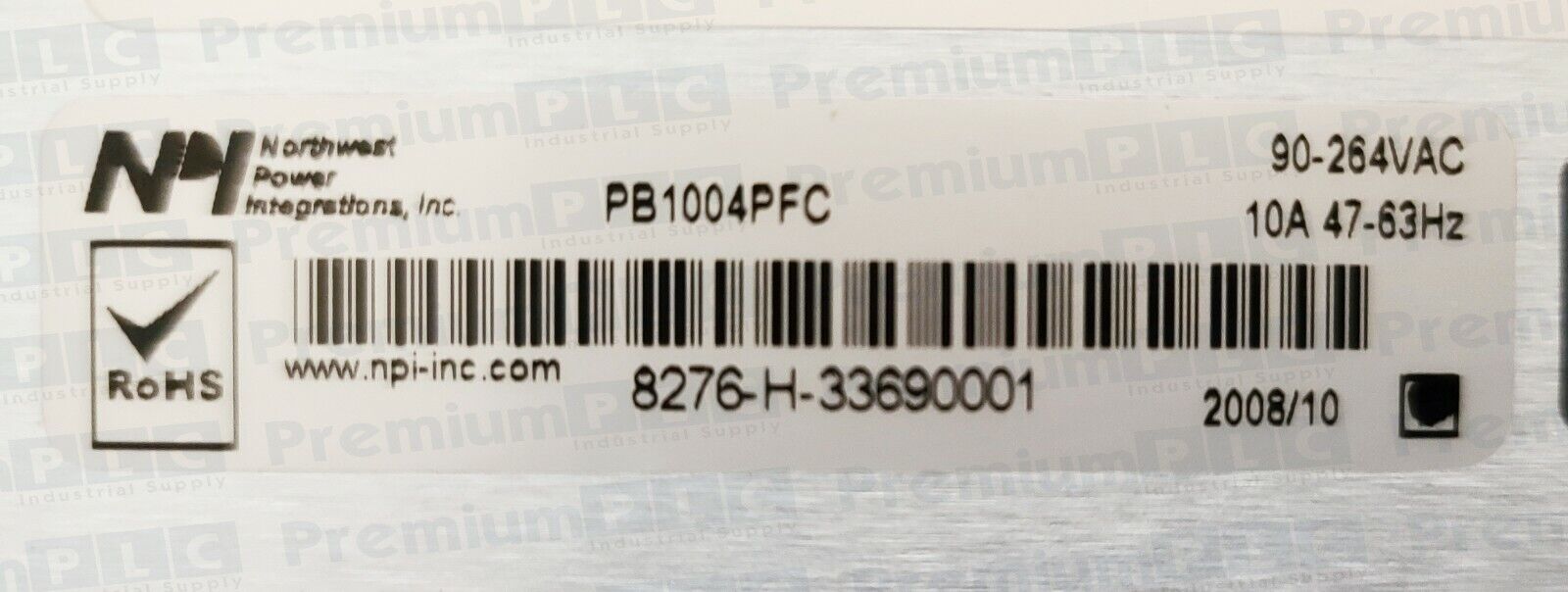 NPI PB1004PFC POWERBANK 4-OUTPUT 24V/15V 1000W AC/DC POWER SUPPLY P/N 8276 NEW