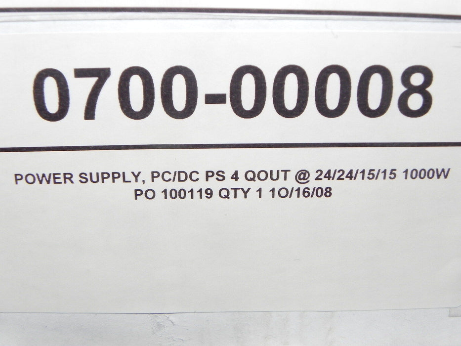 NPI PB1004PFC POWERBANK 4-OUTPUT 24V/15V 1000W AC/DC POWER SUPPLY P/N 8276 NEW