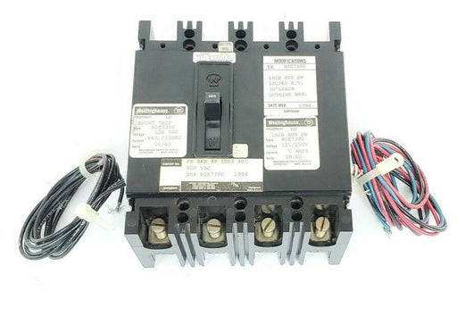 WESTINGHOUSE 80E7390 CIRCUIT BREAKER ASSY FB BKR 4P 100A 40C 600VAC 1A1B