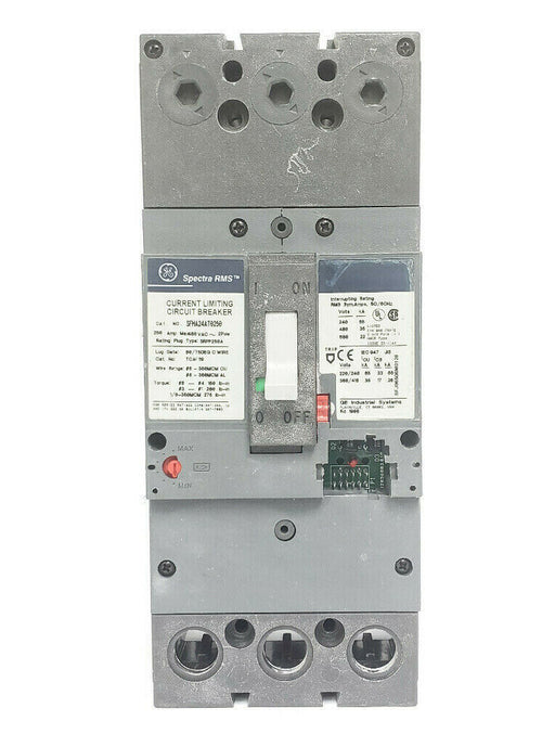 GE SFHA24AT0250 SPECTRA RMS CURRENT LIMITING CIRCUIT BREAKER 250AMP 480VAC 2POLE