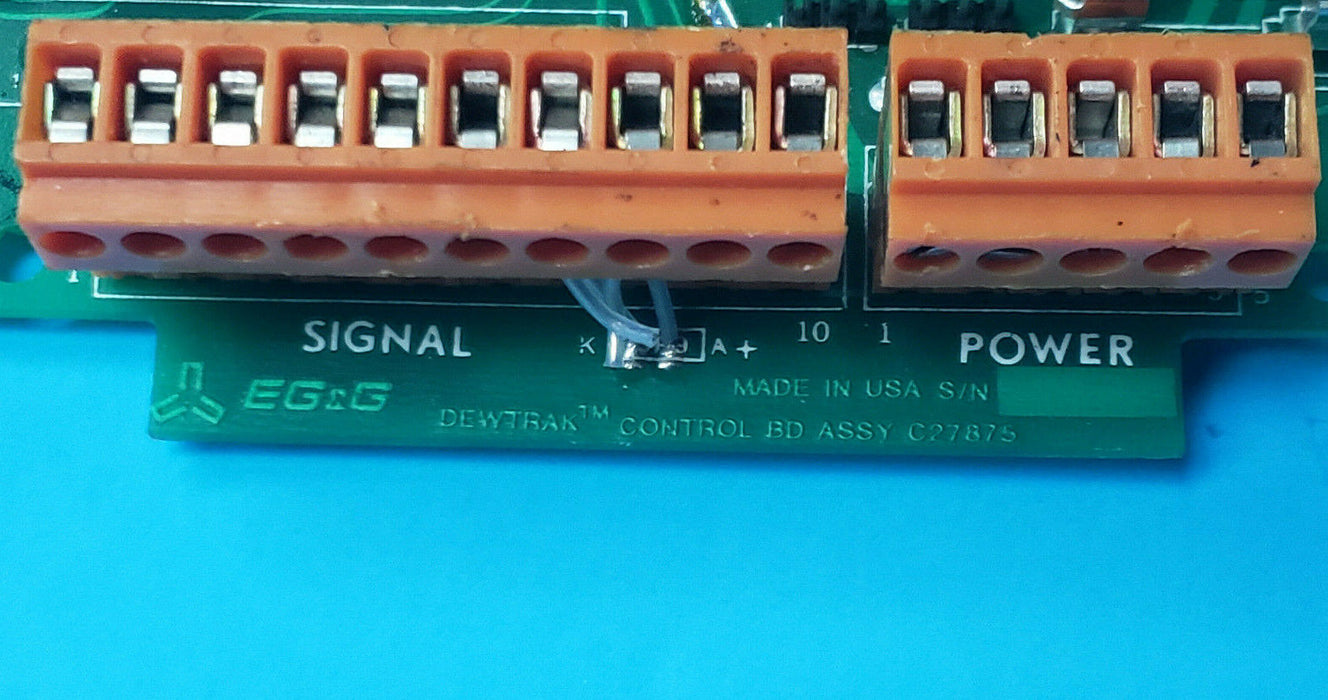 EG&G DEWTRAK C27875 CONTROL BOARD C27876 REV. F LEI 212282