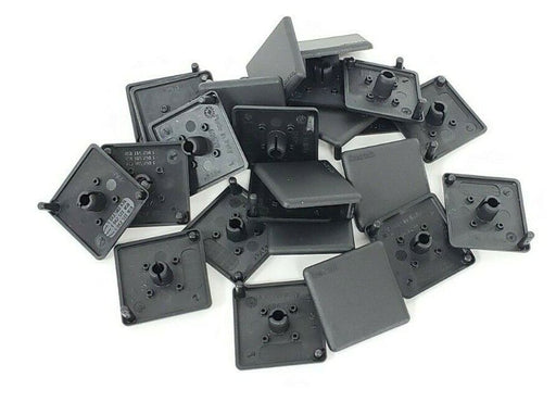LOT OF 25 NEW BOSCH REXROTH 842502674 COVER CAPS 45X45MM BLACK 842-502-674
