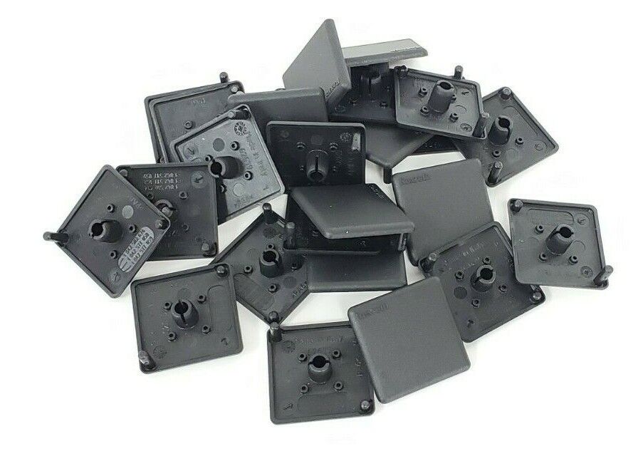 LOT OF 25 NEW BOSCH REXROTH 842502674 COVER CAPS 45X45MM BLACK 842-502-674