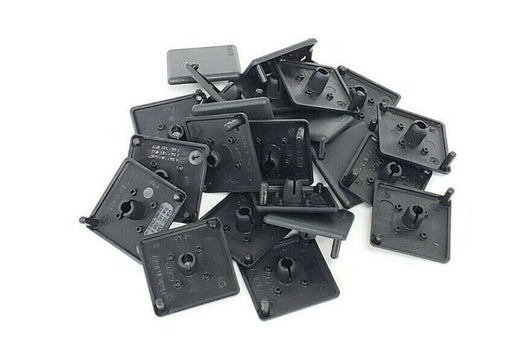 LOT OF 25 NEW BOSCH REXROTH 842502674 COVER CAPS 45X45MM BLACK 842-502-674