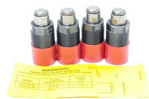 LOT OF 4 NEW VEKTOR VEKTEK 10-0708-06 WORK SUPPORT FLUID ADV. CARTRIDGES, 1-1/8"