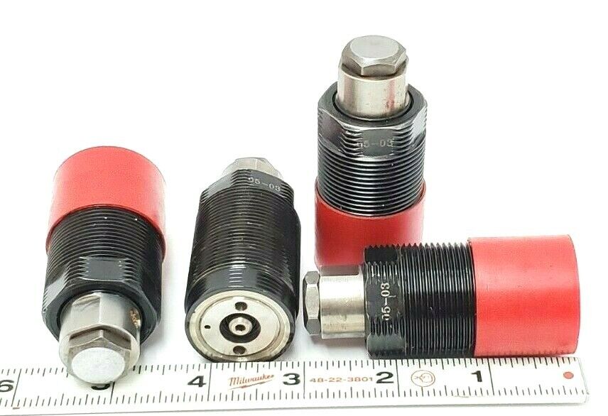 LOT OF 4 NEW VEKTOR VEKTEK 10-0708-06 WORK SUPPORT FLUID ADV. CARTRIDGES, 1-1/8"