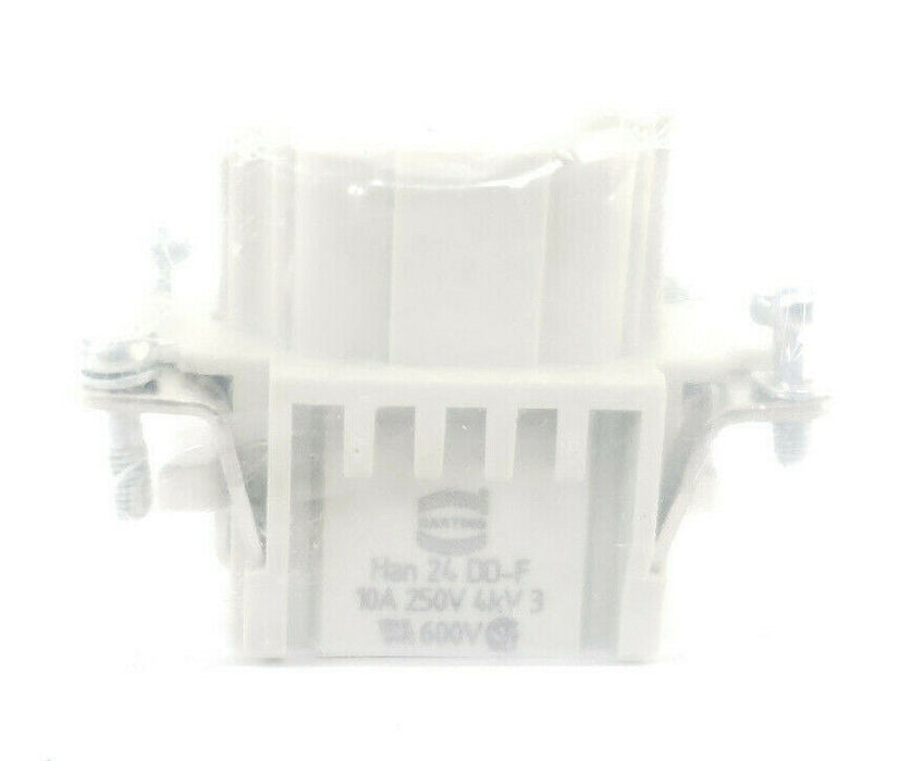 NEW HARTING HAN 24DD-F-C 24 PIN CONNECTOR 09160243101 HAN24DDFC