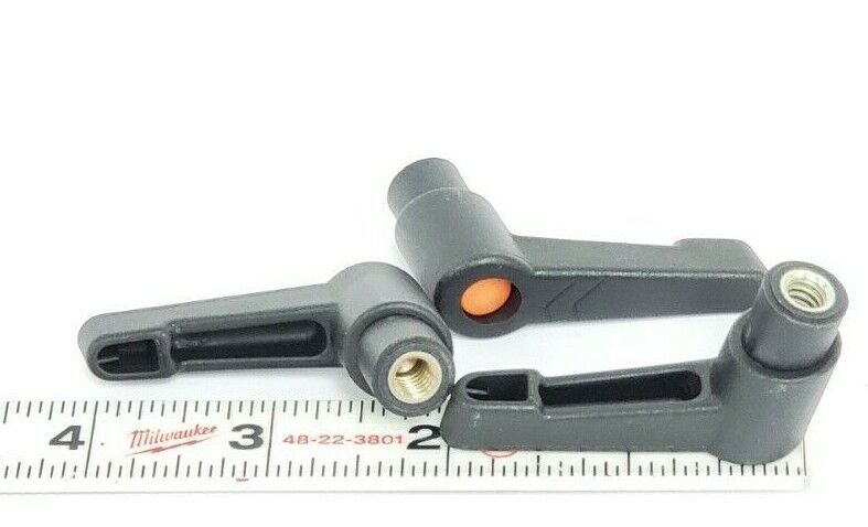 LOT OF 7 NEW MCMASTER-CARR 6506K42 QUICK RELEASE HANDLES 1/4-20 THREADED INSERT