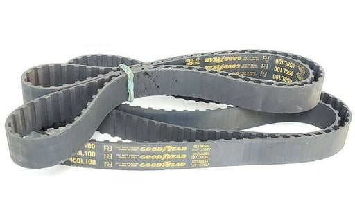 LOT OF 2 NEW GOODYEAR 450L100 TIMING BELTS 120TEETH 45INCH