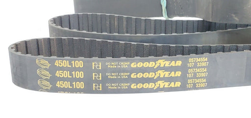LOT OF 2 NEW GOODYEAR 450L100 TIMING BELTS 120TEETH 45INCH