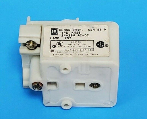 SQUARE D 9001KM35 PILOT LIGHT SER. H, 24-28V (NO LAMP) 9001-KM35