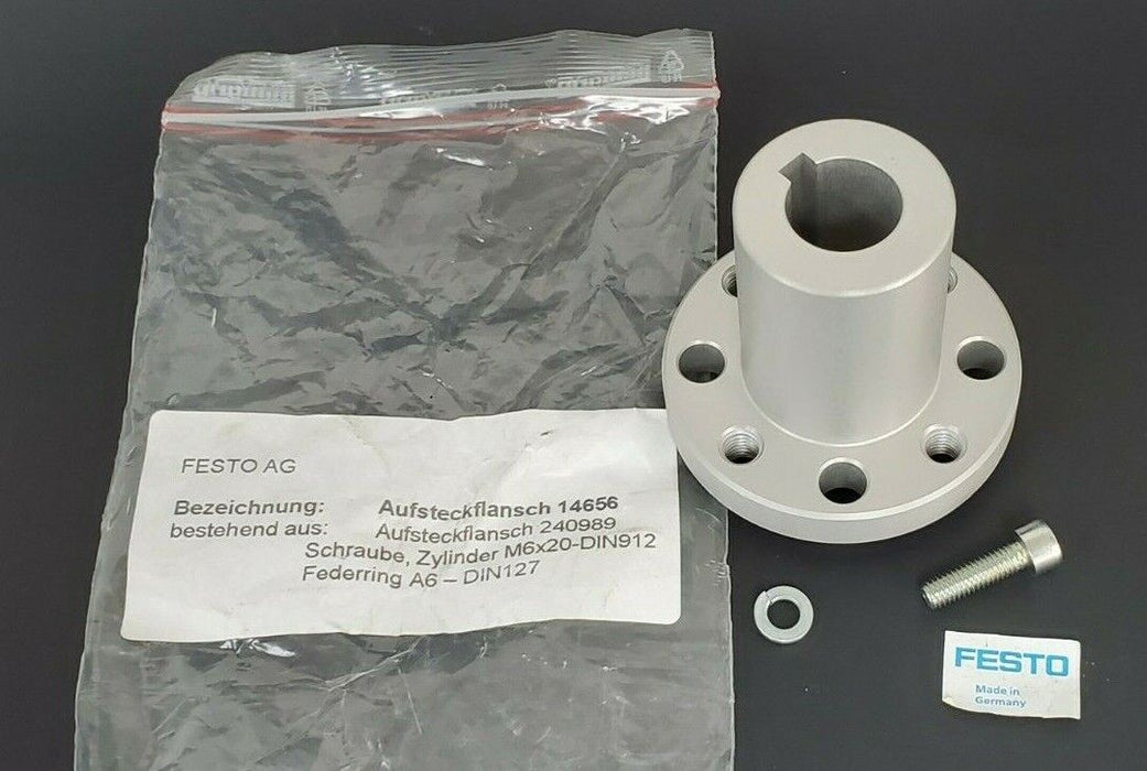NEW FESTO AG 14656 PUSH-ON FLANGE 240989, M6X20-DIN912