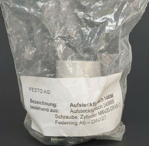 NEW FESTO AG 14656 PUSH-ON FLANGE 240989, M6X20-DIN912