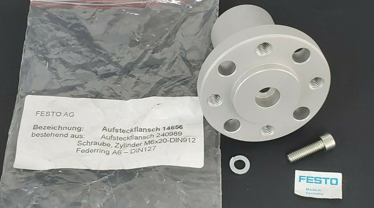 NEW FESTO AG 14656 PUSH-ON FLANGE 240989, M6X20-DIN912