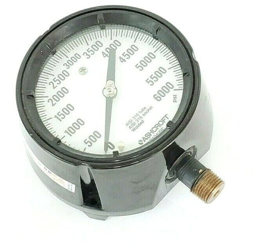 ASHCROFT 0-6000PSI PRESSURE GAUGE 238A679-01 REV. A