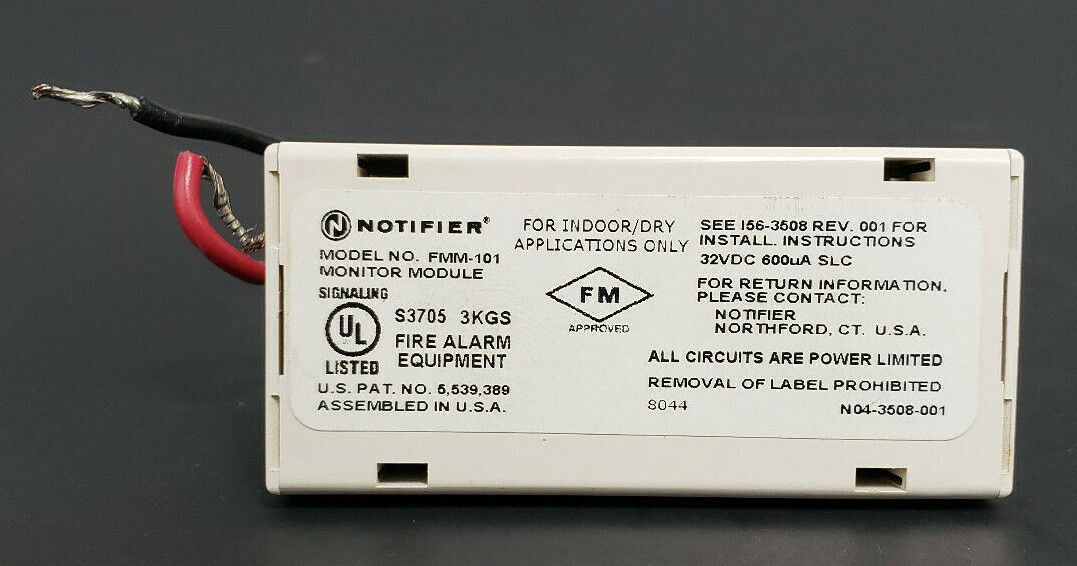 HONEYWELL NOTIFIER FMM-101 FIRE ALARM MONITOR MODULE FMM101