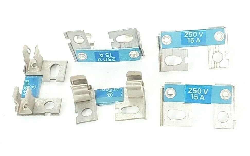 LOT OF 5 NEW GENERAL ELECTRIC 9T58P1 FUSE HOLDER ELEMENTS 15AMP 250V