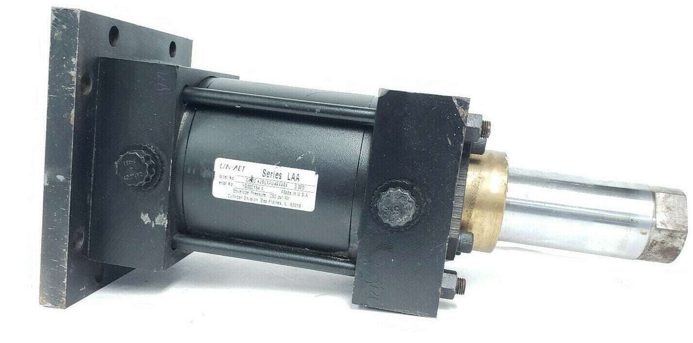 LIN-ACT 04.00 KJBLAAU49A49A 3.000 SERIES LAA PNEUMATIC CYLINDER, 4" X 3", 250PSI