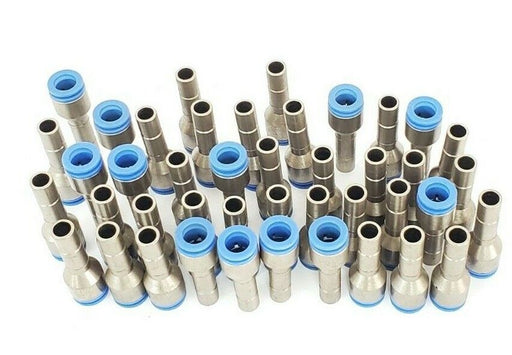 LOT OF 43 NEW SMC SPORE 10 KC SELF SEAL FITTINGS, 10MM X 52MM L