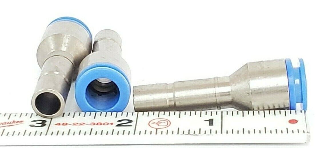 LOT OF 43 NEW SMC SPORE 10 KC SELF SEAL FITTINGS, 10MM X 52MM L