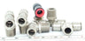 LOT OF 13 SMC TEE FITTINGS 1/2" X 1/2" X 7/8"