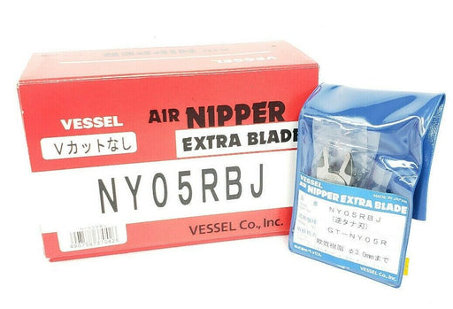BOX OF 10 NEW VESSEL NY05RBJ AIR NIPPER EXTRA BLADES GT-NY05R, STRAIGHT, 3.0mm