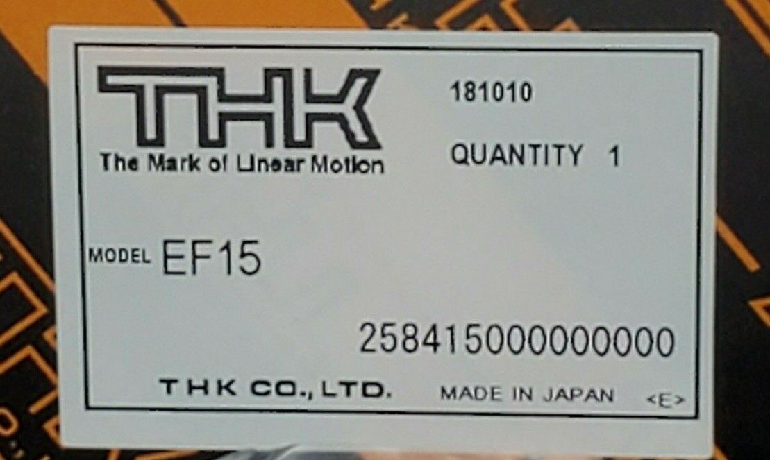 NIB THK EF15 BALL SCREW SUPPORT UNIT ASSEMBLY 6002Z BEARING 258415000000000