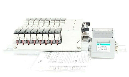 NIB CKD M4GB120R-C6-T6G1WHD-8-3 MANIFOLD OPP3-1G CC-LINK W/ 4GB129R-00-A2NH-3
