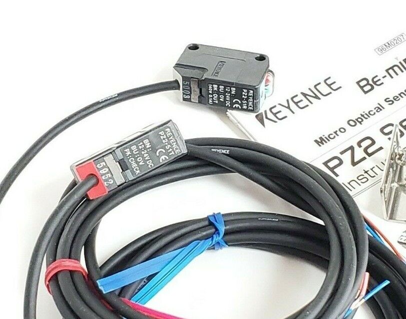 LOT OF 6 NIB KEYENCE PZ2-51 PHOTOELECTRIC SENSORS 7000MM RANGE W/AMPLIFIER PZ251