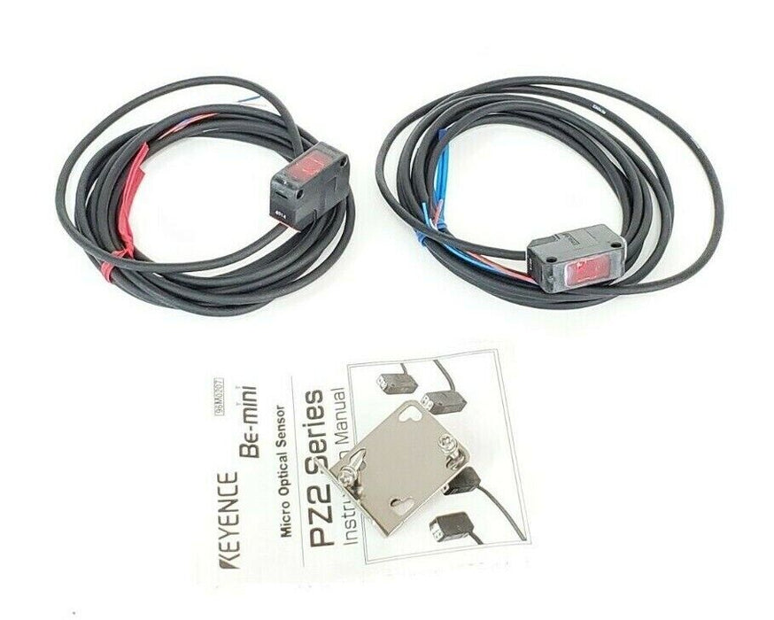 LOT OF 6 NIB KEYENCE PZ2-51 PHOTOELECTRIC SENSORS 7000MM RANGE W/AMPLIFIER PZ251