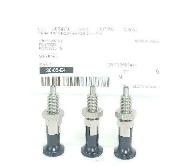 LOT OF 3 NEW MISUMI SXYKN8L INDEXING PLUNGERS THREAD DIA. 8MM STROKE 6MM
