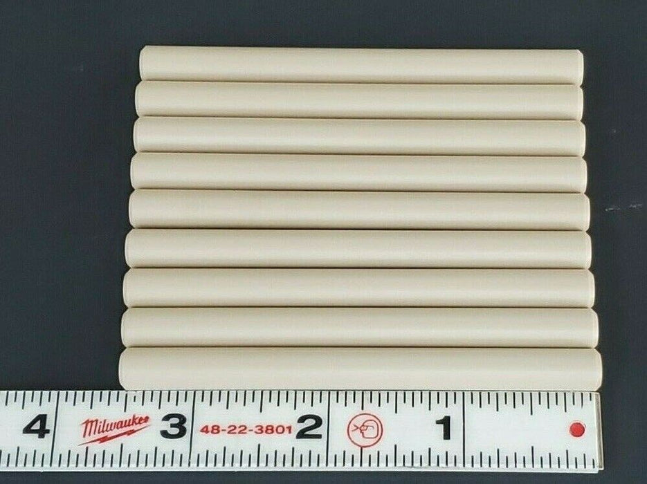 LOT OF 9 NEW GENERIC SMC MISUMI WHITE PLASTIC ROLLERS