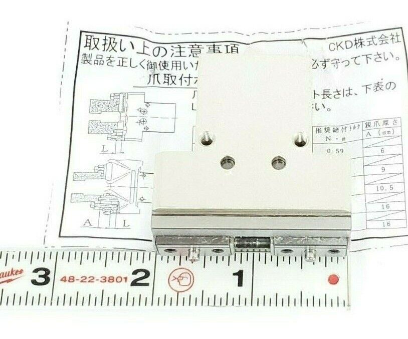 NEW CKD LHA-03CS PNEUMATIC GRIPPER SINGLE/DOUBLE ACTING LHA03CS