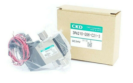 NEW CKD 3PA210-GS6-C21-3 SOLENOID VALVE DC24V 3PA210-C21 3-PORT