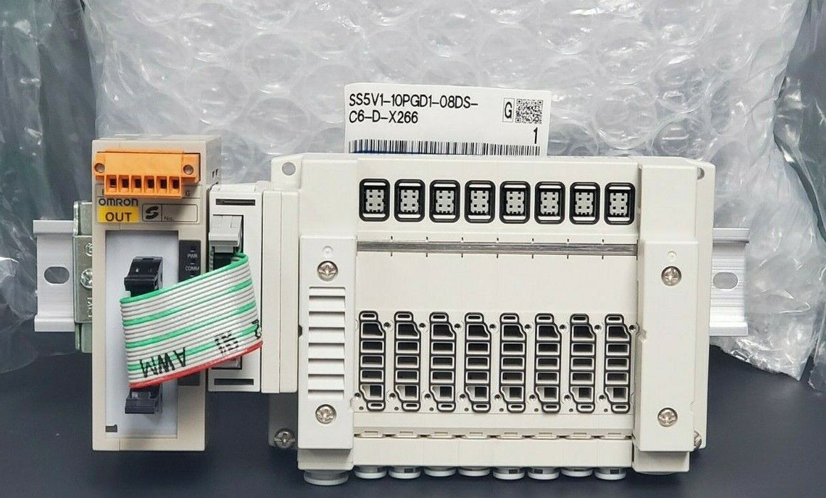 NIB SMC SS5V1-10PGD1-08DS-C6-D-X266 MANIFOLD SV1000 SS5V110PGD108DSC6DX266
