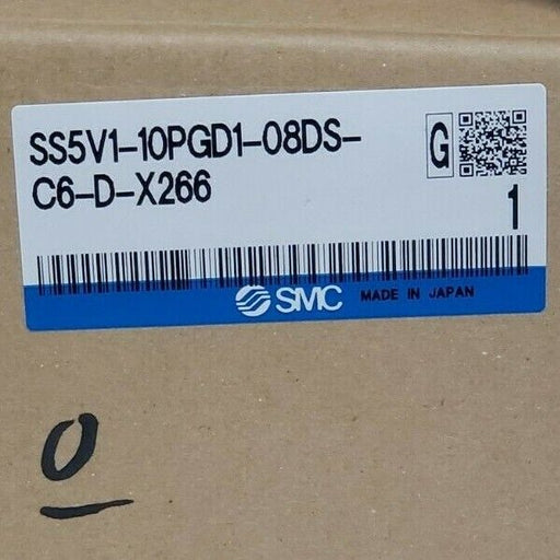 NIB SMC SS5V1-10PGD1-08DS-C6-D-X266 MANIFOLD SV1000 SS5V110PGD108DSC6DX266