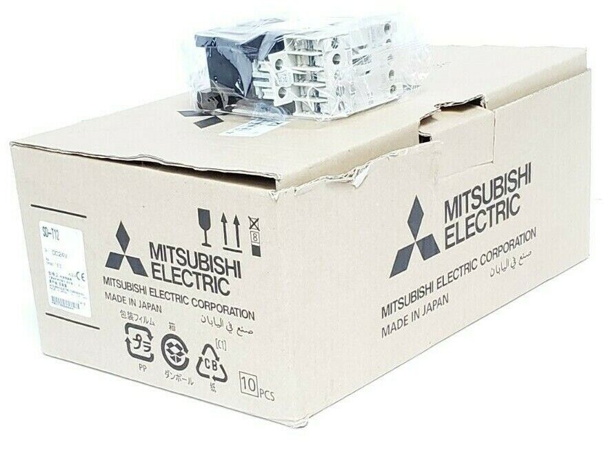 CASE OF 12 NEW MITSUBISHI SD-T12 DC24V 1A1B CONTACTORS SD-T12DC24V1A1B