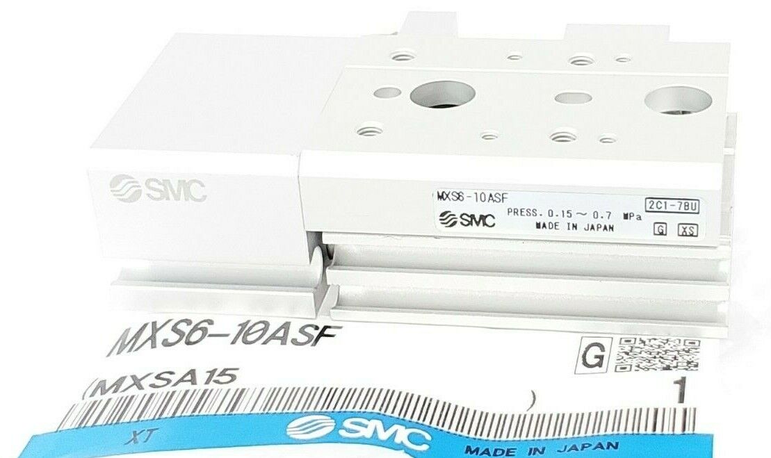 LOT OF 3 NEW SMC MXS6-10ASF CYLINDER AIR SLIDE TABLES MXS610ASF