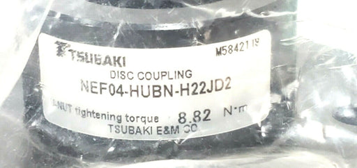 NEW TSUBAKI NEF04-HUBL-H15JD2 / NEF04-HUBN-H22JD2 DISC COUPLINGS NEF04 NEF04.10