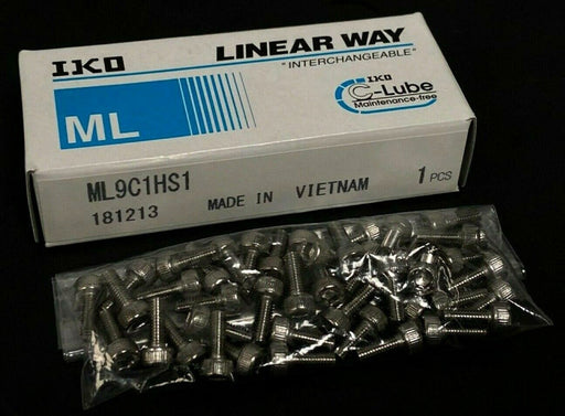 LOT OF 4 NEW IKO ML9C1HS1 LINEAR RAILS 181213 W/ SCREWS