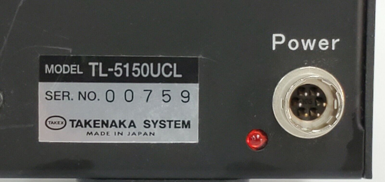 TAKENAKA LTD TAKEX TL-5150UCL LINE SCAN CAMERA W/ VS-L5028 50MM 1:2.8 & PK12