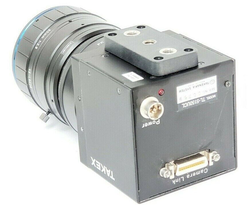 TAKENAKA LTD TAKEX TL-5150UCL LINE SCAN CAMERA W/ VS-L5028 50MM 1:2.8 & PK12
