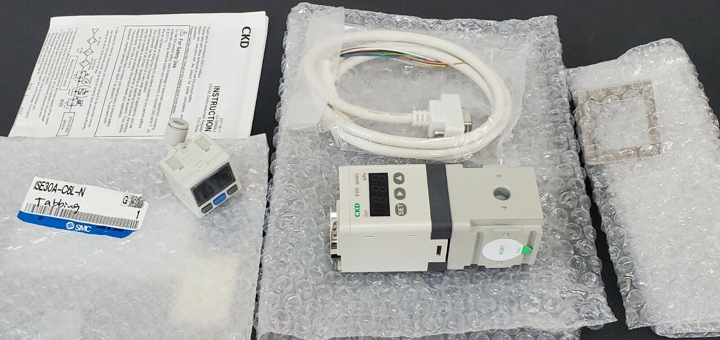 NIB CKD EVD-1500-208SN-C1L1-3 DIGITAL ELECTRO PNEUMATIC REGULATOR ISE30A-C6L-N
