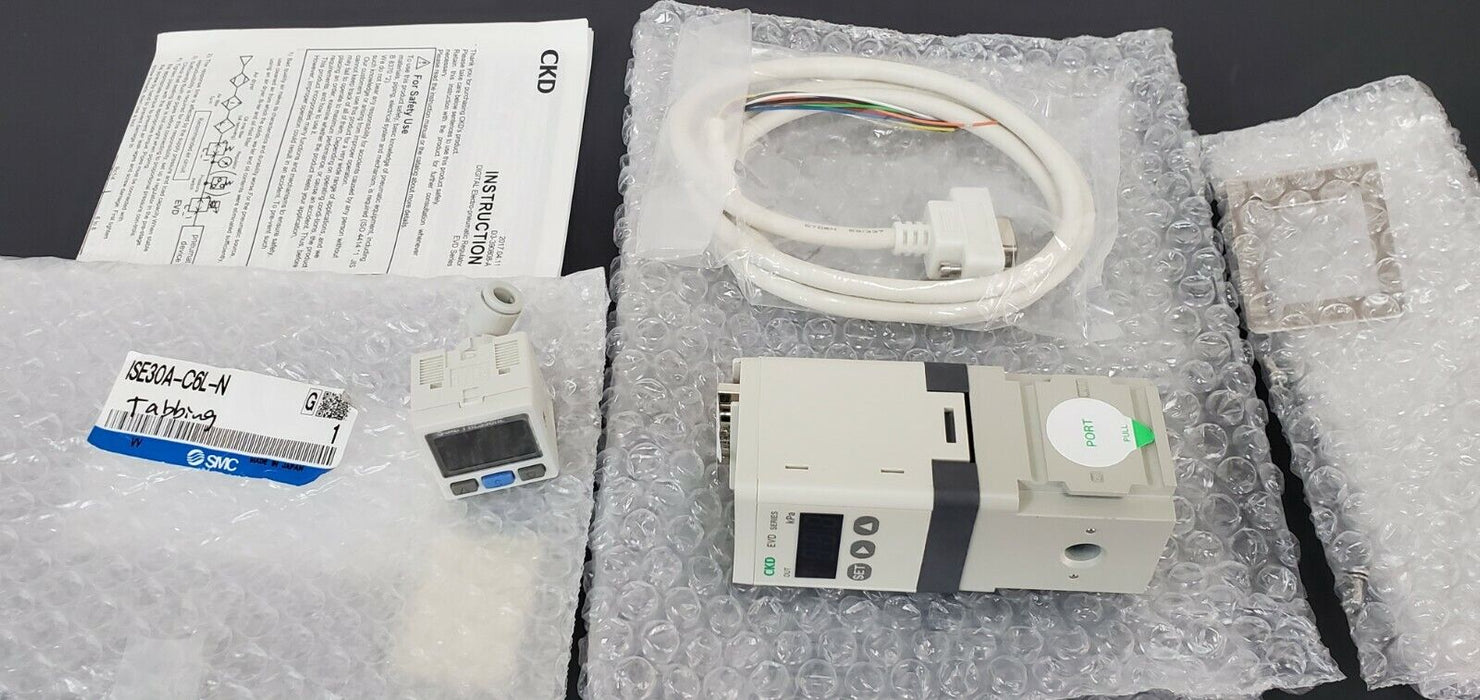 NIB CKD EVD-1500-208SN-C1L1-3 DIGITAL ELECTRO PNEUMATIC REGULATOR ISE30A-C6L-N