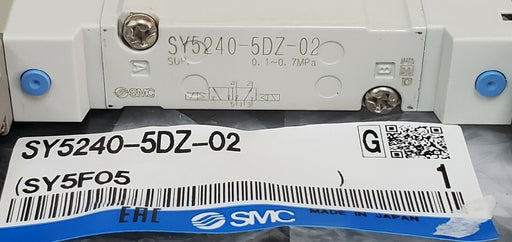 NEW SMC SY5240-5DZ-02 DOUBLE SOLENOID BASE MOUNT VALVE SY52405DZ02, 24V