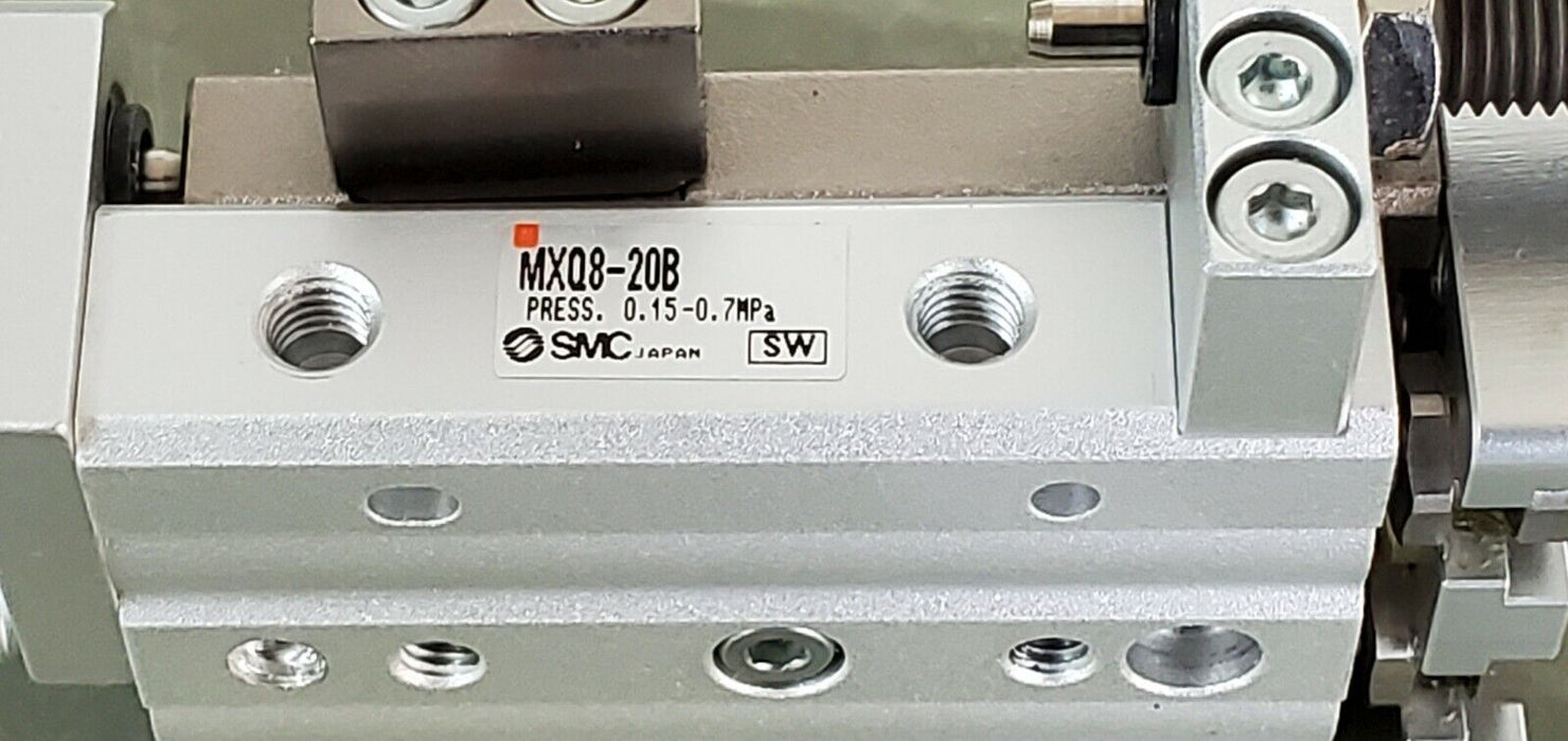 NEW SMC MXQB-208 SLIDE TABLE SHOCK ABSORBERS BOTH ENDS 8MM BORE 20MM STROKE