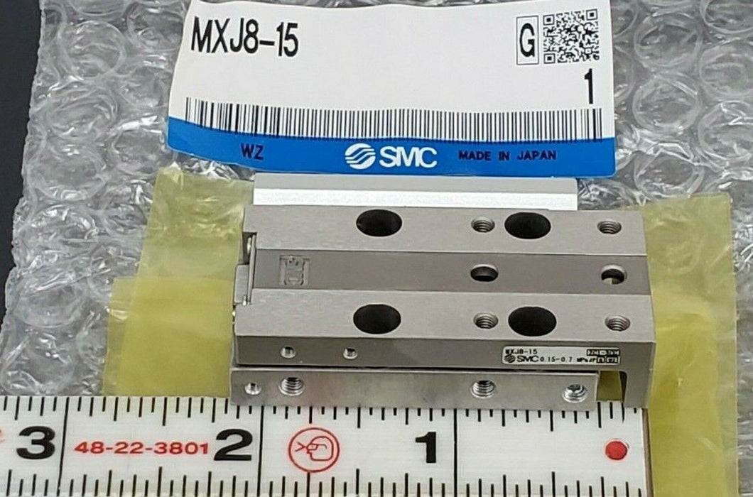 LOT OF 8 NEW SMC MXJ8-15 PRECISION AIR SLIDE TABLE CYLINDERS MXJ815