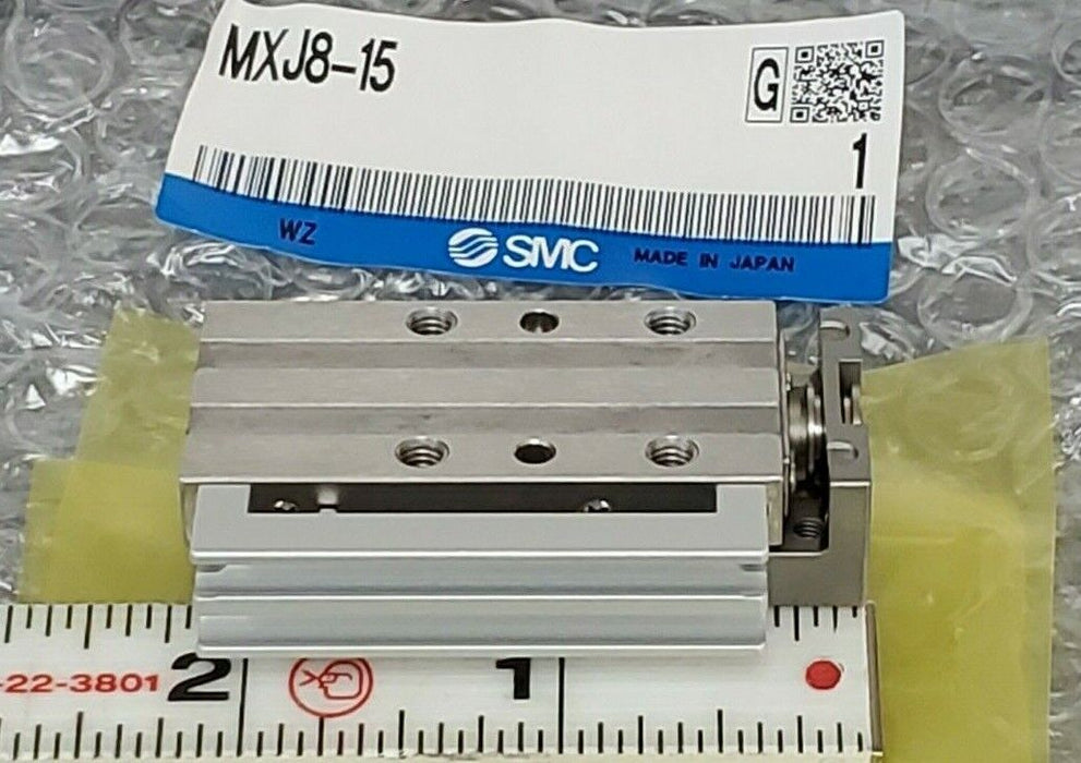 LOT OF 8 NEW SMC MXJ8-15 PRECISION AIR SLIDE TABLE CYLINDERS MXJ815