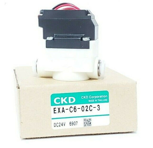 NIB CKD CORP. EXA-C6-02C-3 SOLENOID VALVE DC24V EXAC602C3
