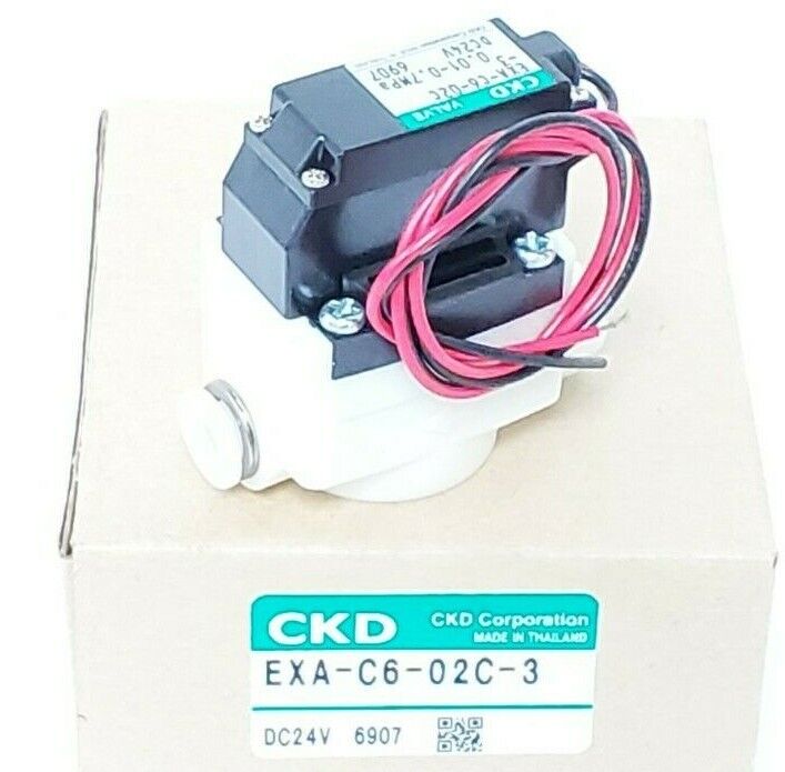NIB CKD CORP. EXA-C6-02C-3 SOLENOID VALVE DC24V EXAC602C3
